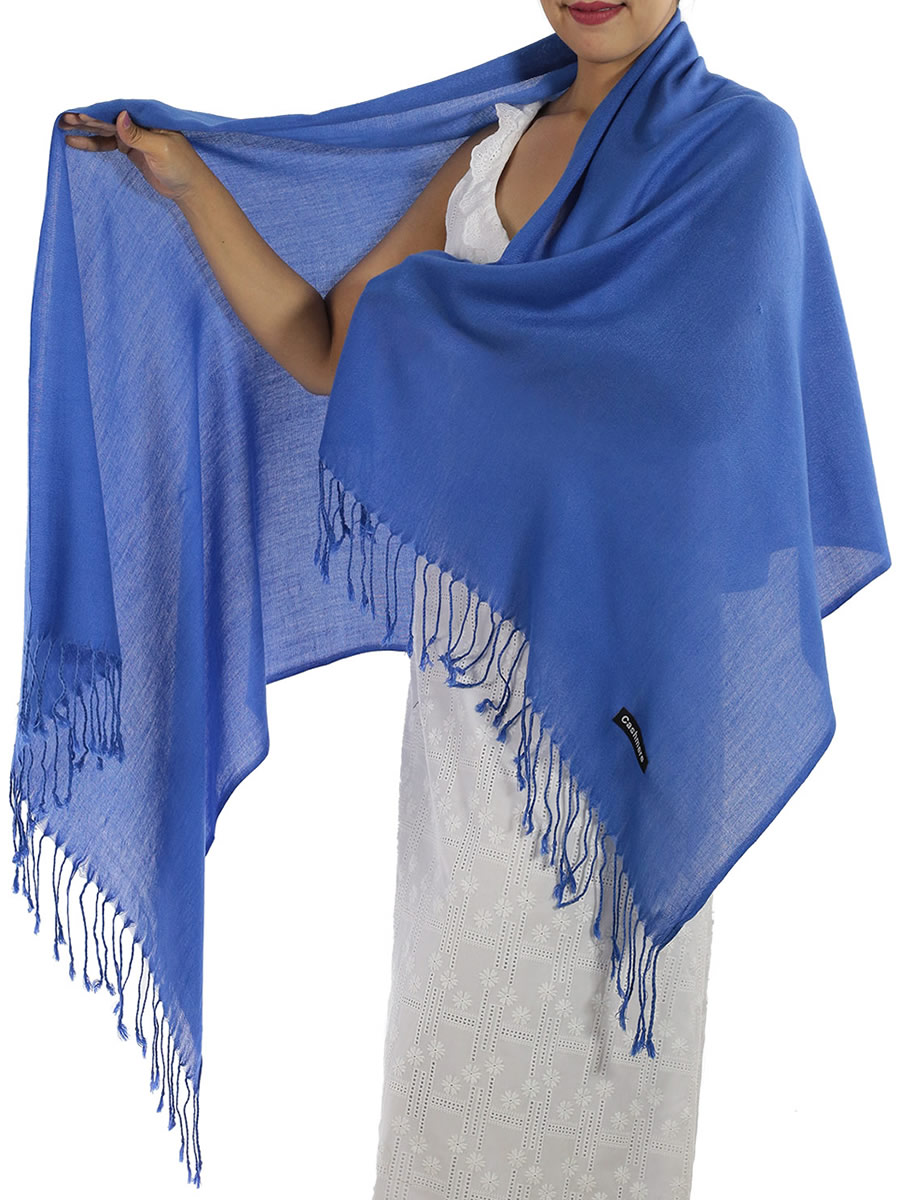 Blue Cashmere Scarf: image 2