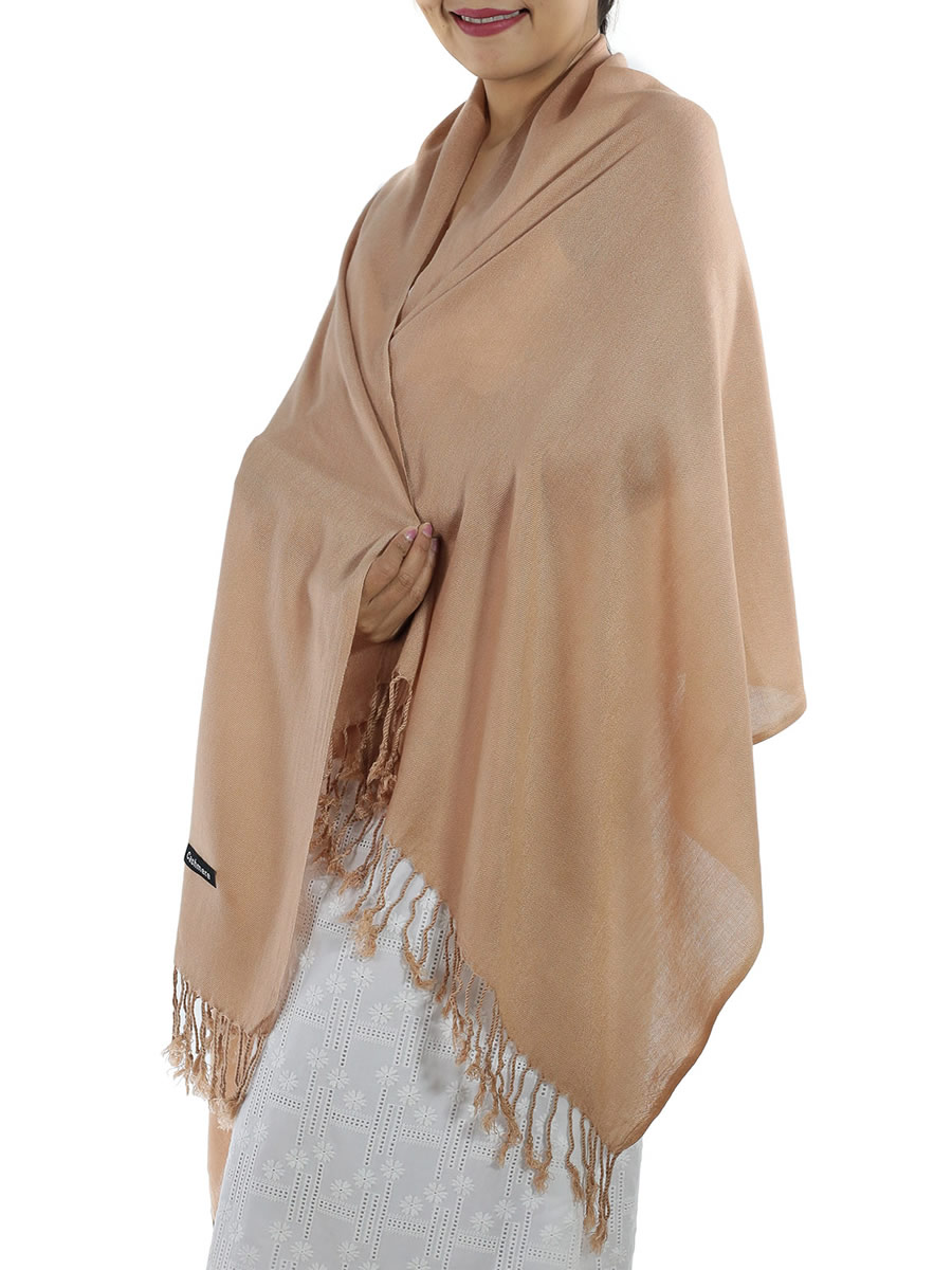 Brown Cashmere Scarf: image 3