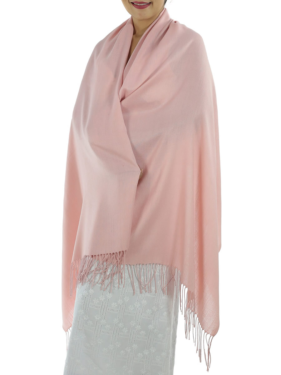 Pink Cashmere Scarf: image 3