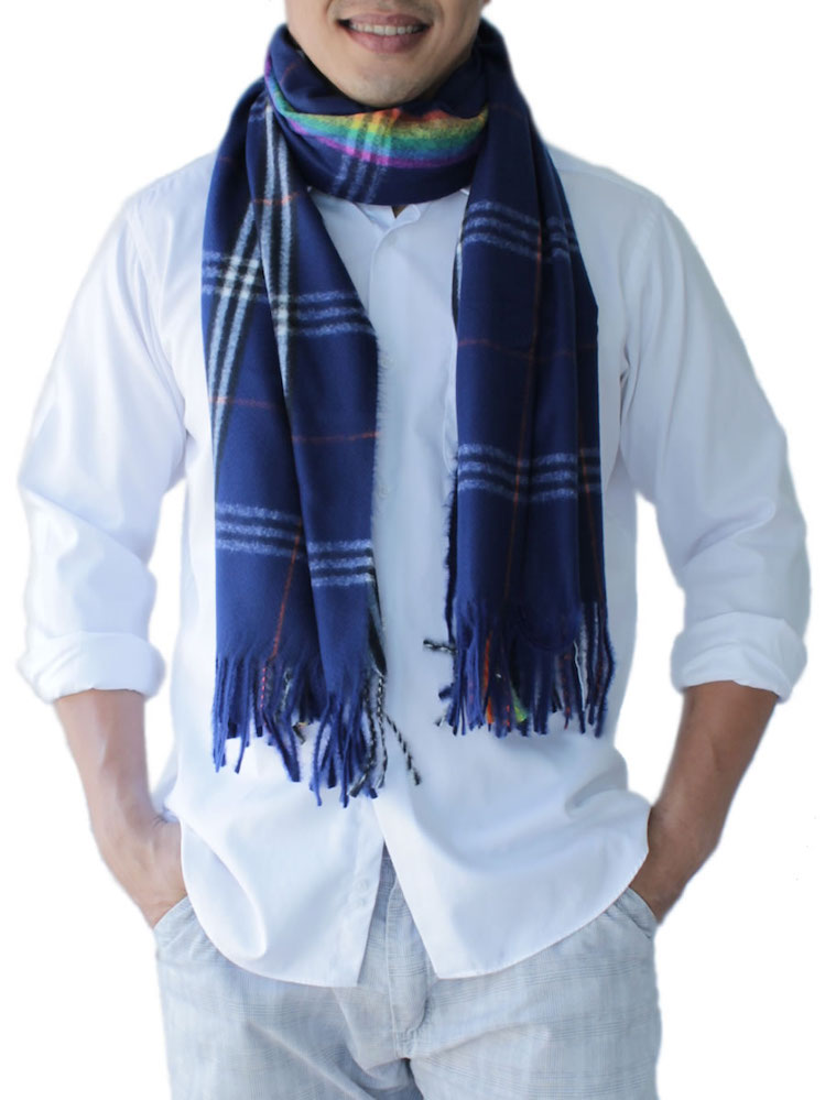Men's Blue Scarf