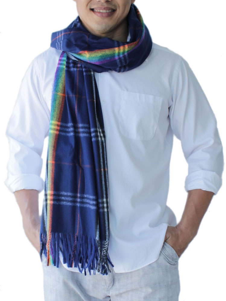 Men's Blue Scarf: image 2