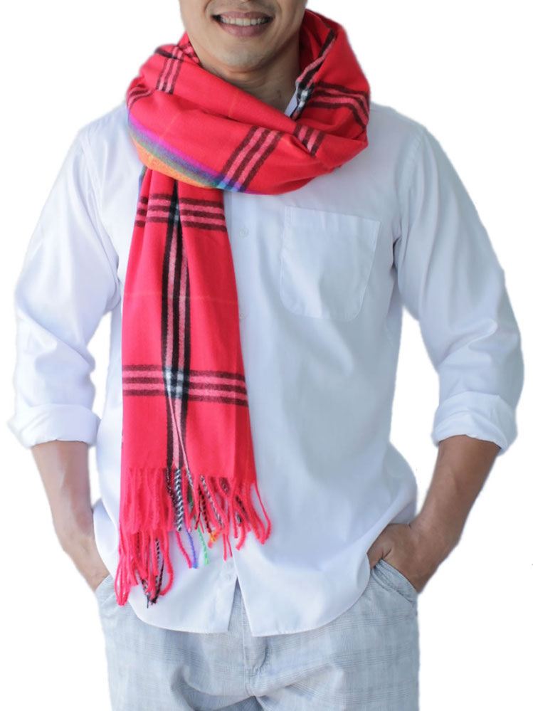 Mens Red Scarf: image 2