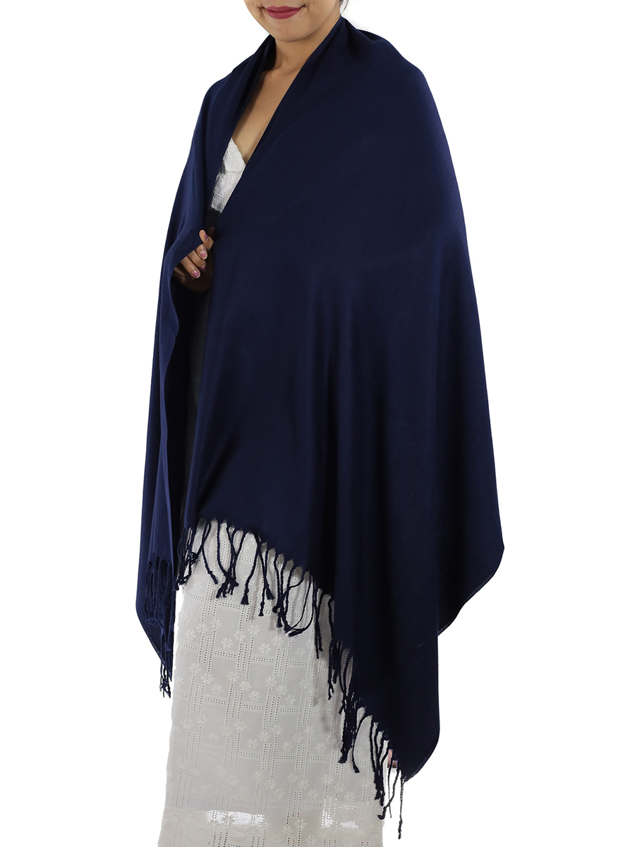 Navy Blue Pashmina: image 2