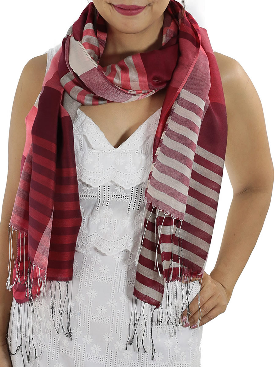 Red Plaid Scarf
