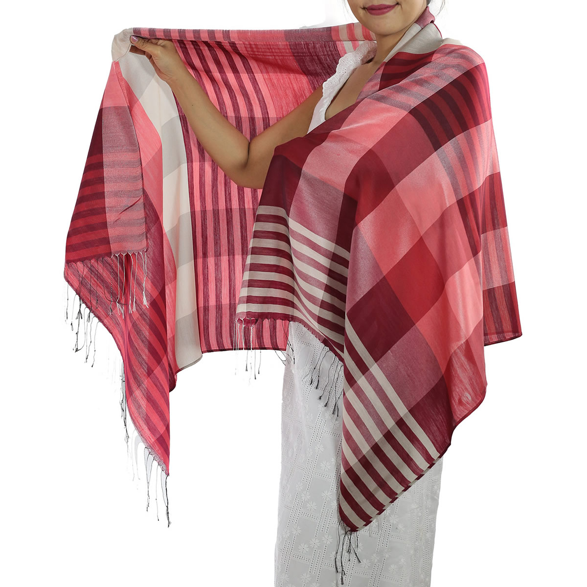Red Plaid Scarf: image 4