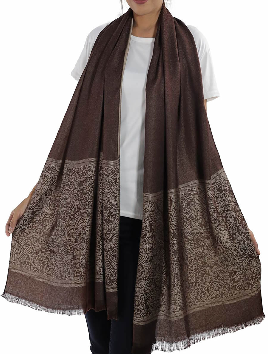 Brown Silk Shawl: image 3