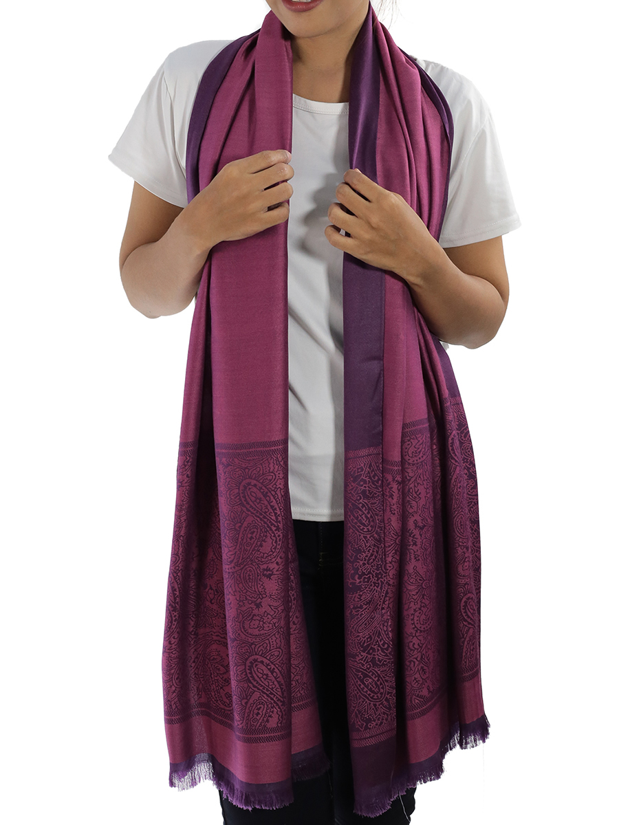 Purple Silk Shawl: image 3