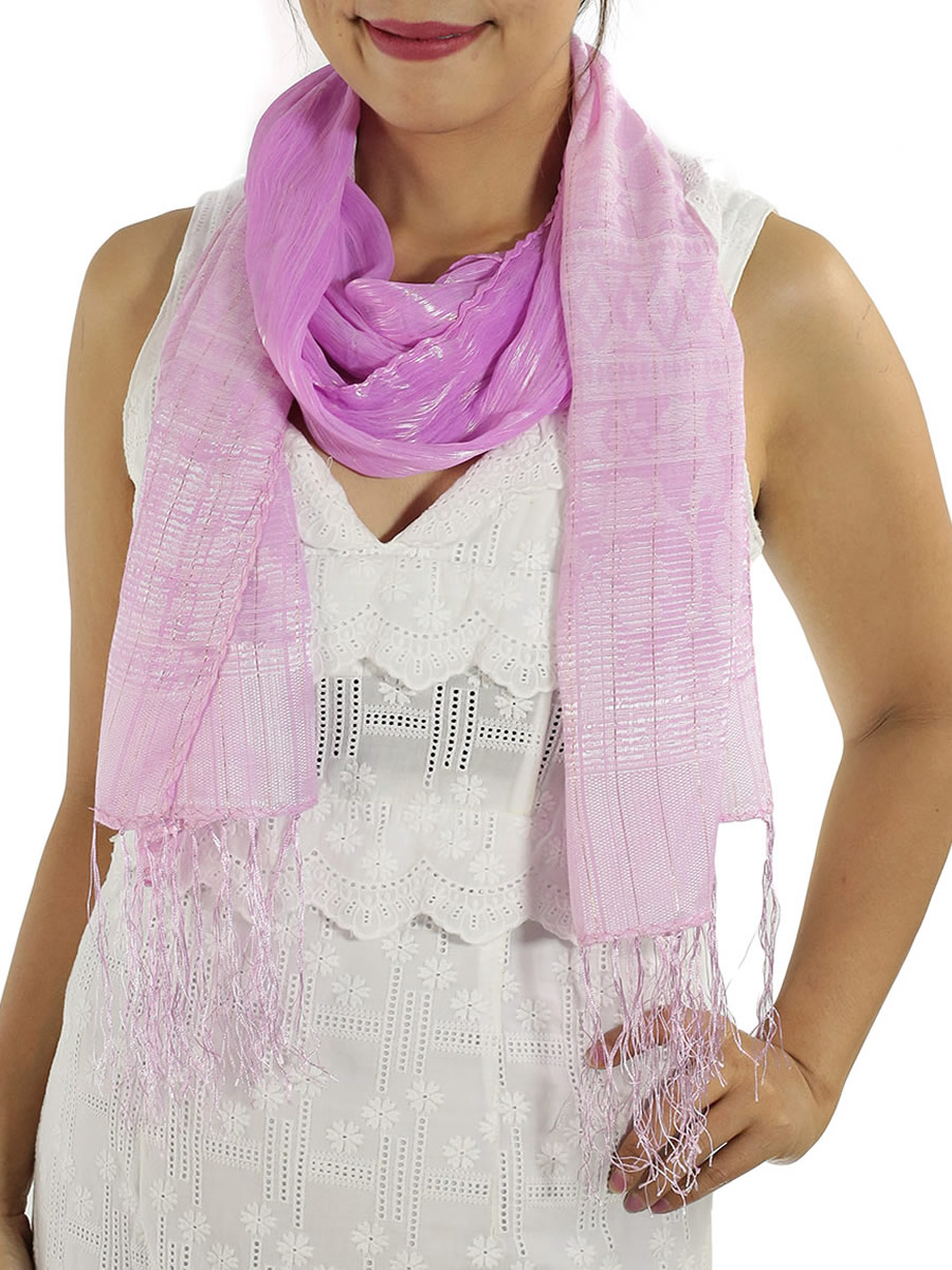 Pink Silk Scarf: image 2