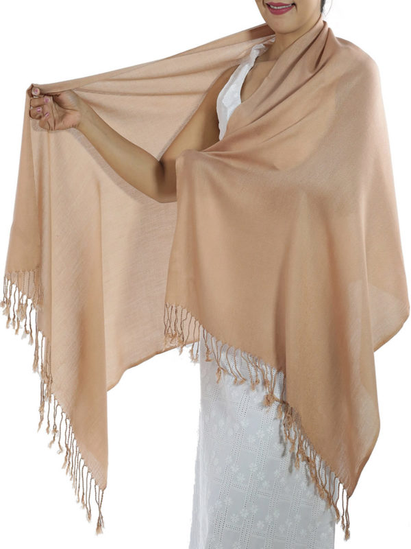 brown cashmere scarf 1
