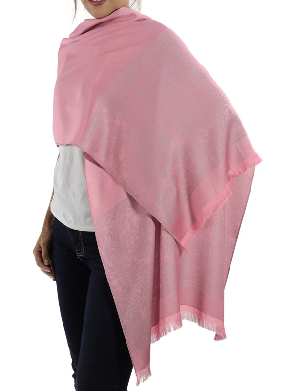 buy pink silk scarves