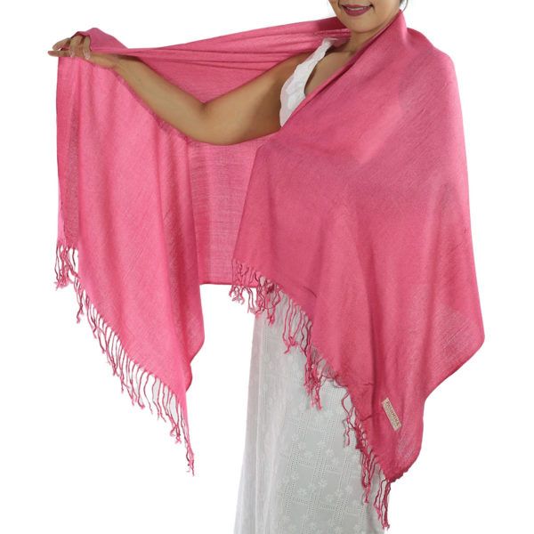 hot pink pashmina scarf