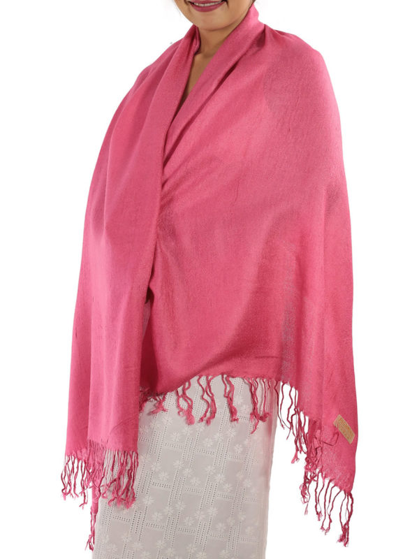 hot pink pashmina shawl