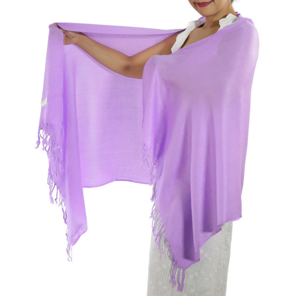 lavender pashmina scarf 1