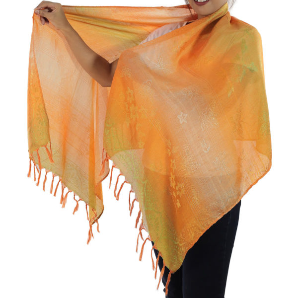 orange scarf from thailand