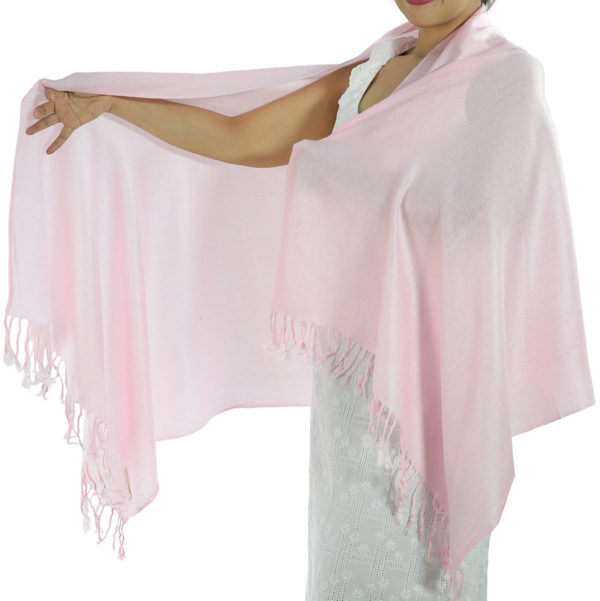 pink pashmina scarf